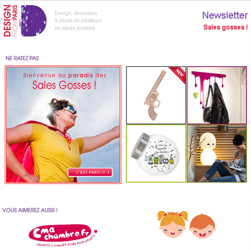 Newsletter Design from Paris - Sales Gosses - Juin 2013